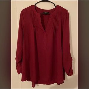 Simply Vera Vera Wang Pintuck Soft Blouse